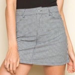 Checkered brandy Melville a miniskirt